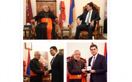 وزير الإعلام ممثلا رئيس الجمهورية زار البطريرك ميناسيان مهنئا بالميلاد: أطلعته على جهود الحكومة في العهد الرئاسي الجديد
