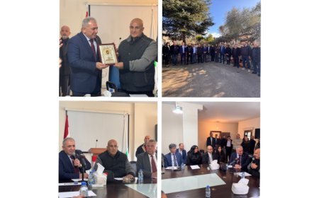 السفير الاسعد يزور العيشية على رأس وفد ويهنئ المجلس البلدي بمناسبة الاعياد