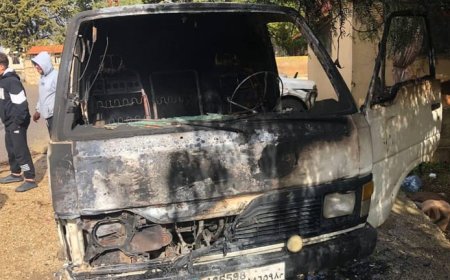 احتراق "فان" في الجميجمة- بنت جبيل
