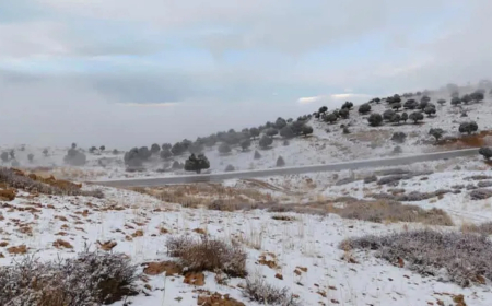 اليكم الطرق المقطوعة بسبب الثلوج