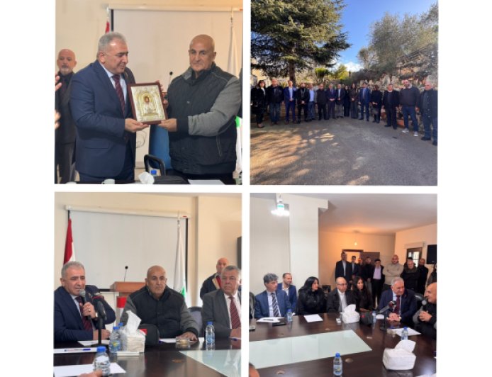 السفير الاسعد يزور العيشية على رأس وفد ويهنئ المجلس البلدي بمناسبة الاعياد