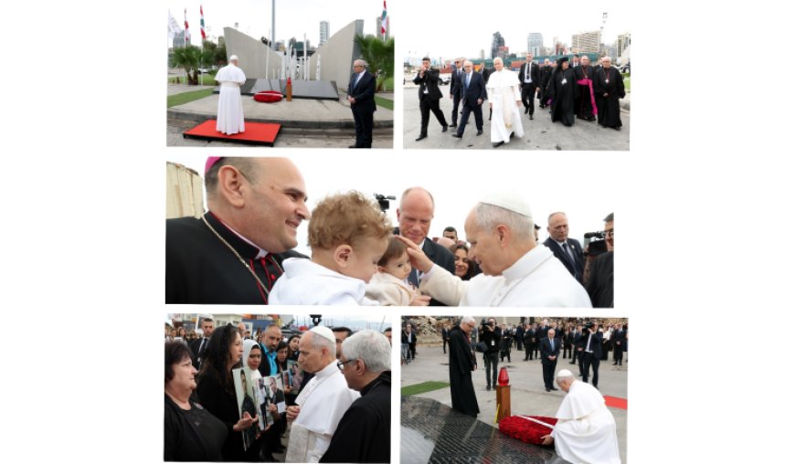 عون وبري وسلام شاركوا في القداس على الواجهة البحرية لبيروت  الحبر الاعظم: لنوقظ في داخلنا حلم لبنان الموحد حيث ينتصر السلام والعدل