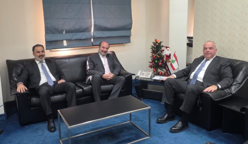 وزير الاتصالات بحث مع عقيص ورئيس بلدية زحلة في مطالب المدينة بانترنت سريع