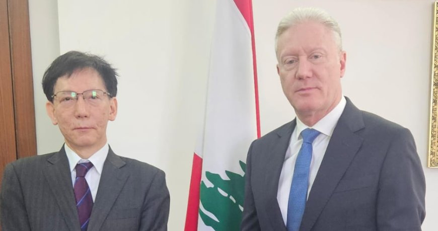 سفير اليابان يودع وزير الخارجية