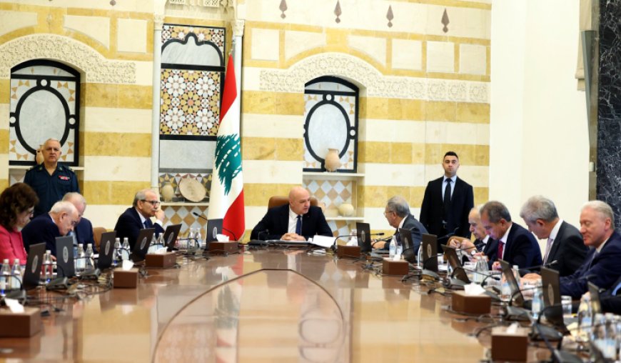 رئيس الجمهورية في مستهل جلسة مجلس الوزراء: ضرورة ان تسود لغة التفاوض بدل لغة الحرب واجتماع "الميكانيزم" مهّد لجلسات مقبلة ستبدأ في 19 الحالي