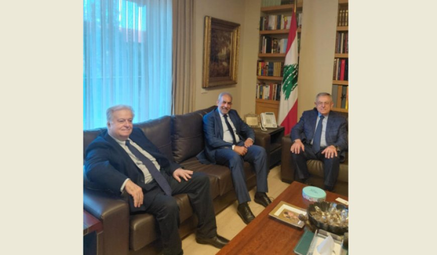 السنيورة عرض وسفير جنوب افريقيا بسوريا الاوضاع