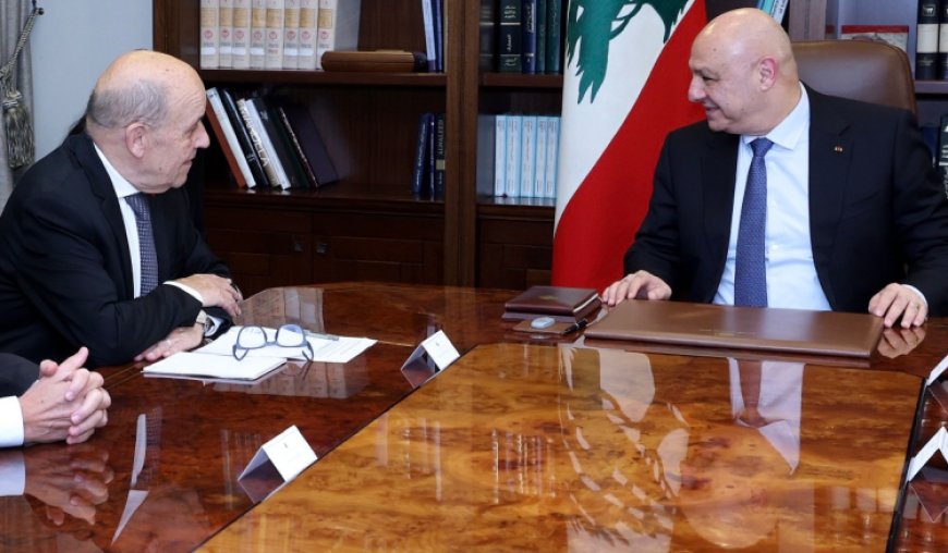 لقاء بين رئيس الجمهورية ولودريان بحث في التطورات الميدانية في الجنوب والملفات المرتبطة بالإصلاحات