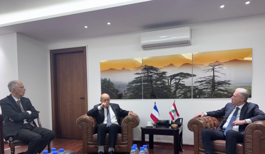 لقاء بين وزير الخارجية والموفد الرئاسي الفرنسي