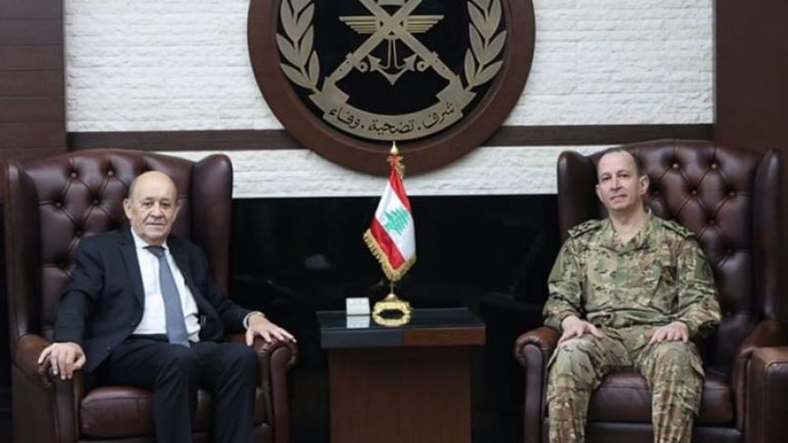 قائد الجيش يلتقي لودريان