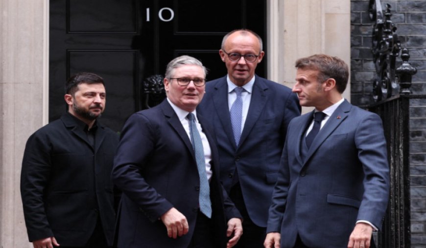 ماكرون وستارمر وميرتس بحثوا مع ترامب في ملف حرب أوكرانيا