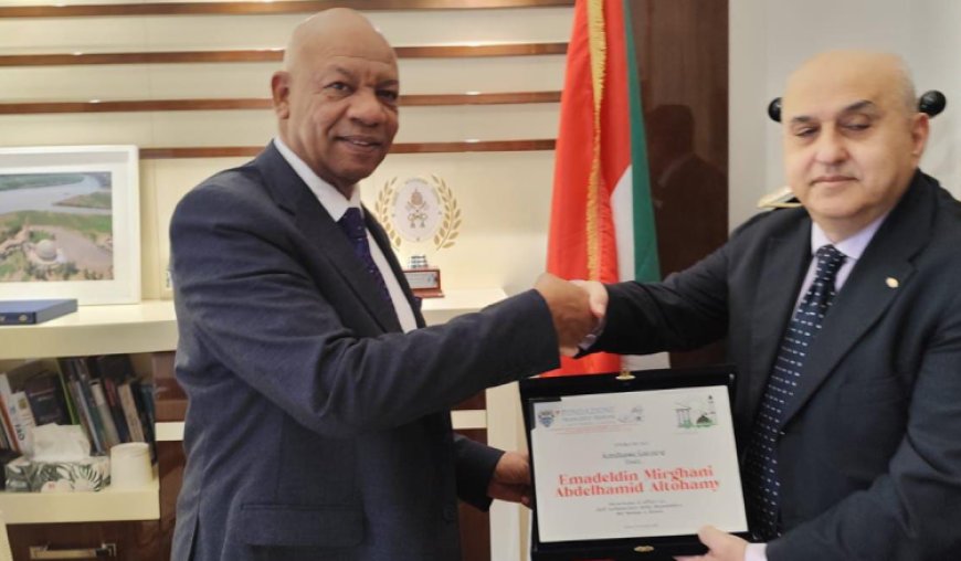 جمعية "الصداقة الإيطالية العربية" جددت تضامنها مع السودان وكرمت السفير عماد الدين ميرغني
