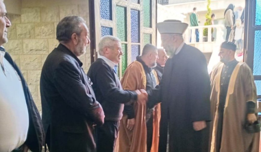 المفتي الرفاعي افتتح مسجدا في بلدة العين والتقى فاعليات في البقاع الشمالي