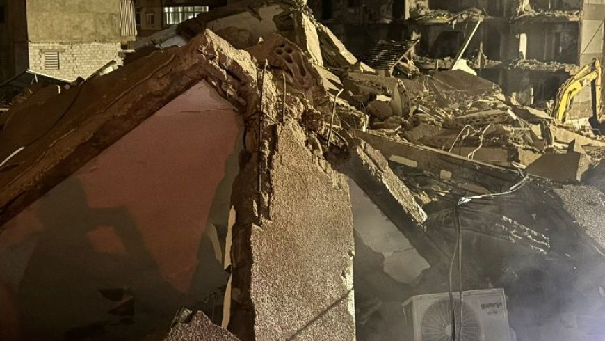 الدفاع المدني: انهيار المبنى في حارة حريك بعد انتهاء عمليات الاطفاء
