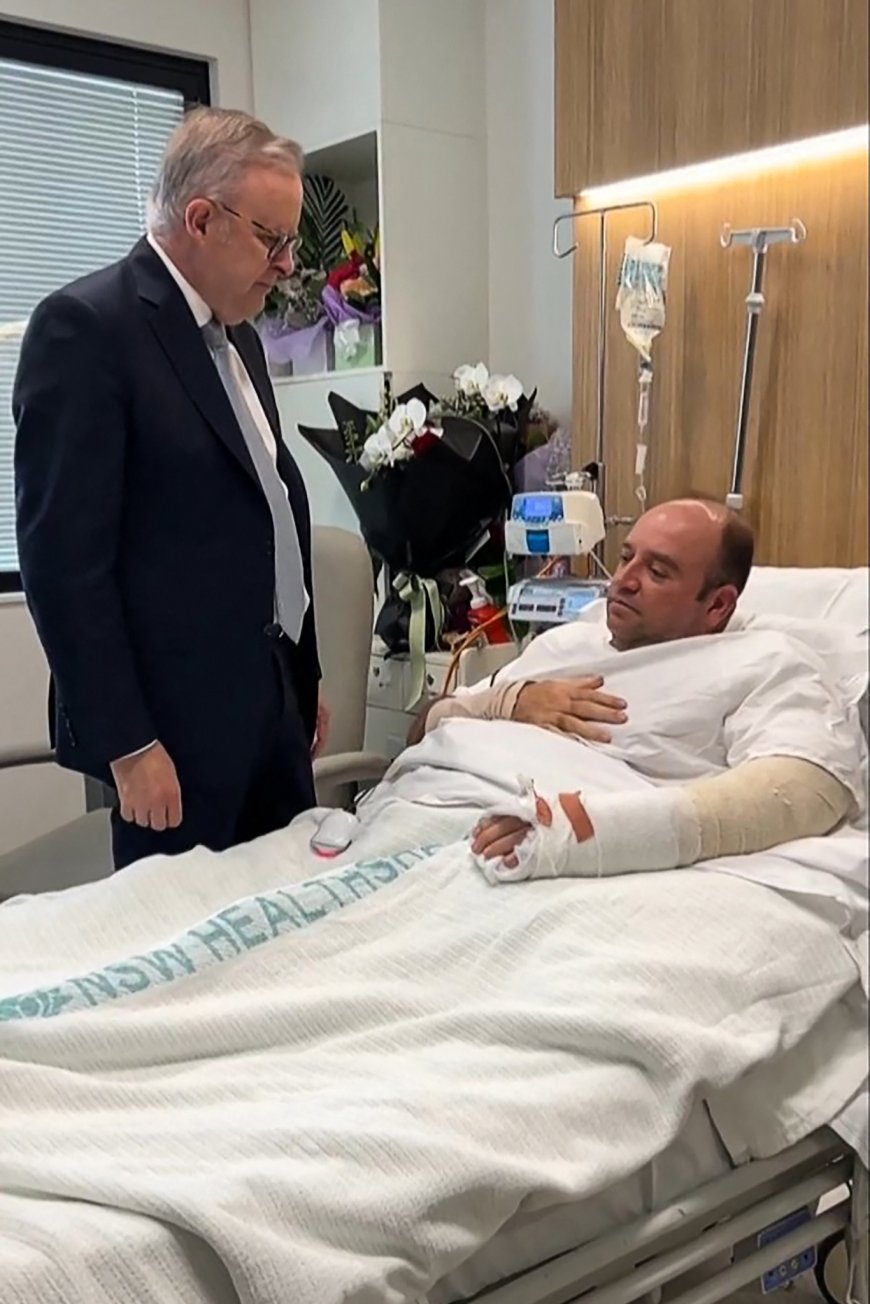 رئيس وزراء اوستراليا يزور "بطل بوندي"