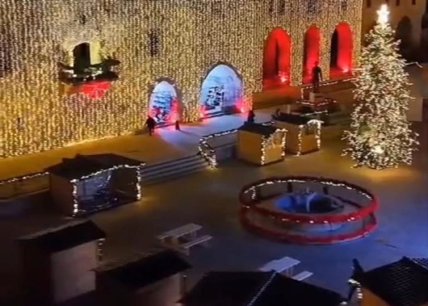 دير القمر تحتفل بالعيد.. واضاءة شجرة الميلاد