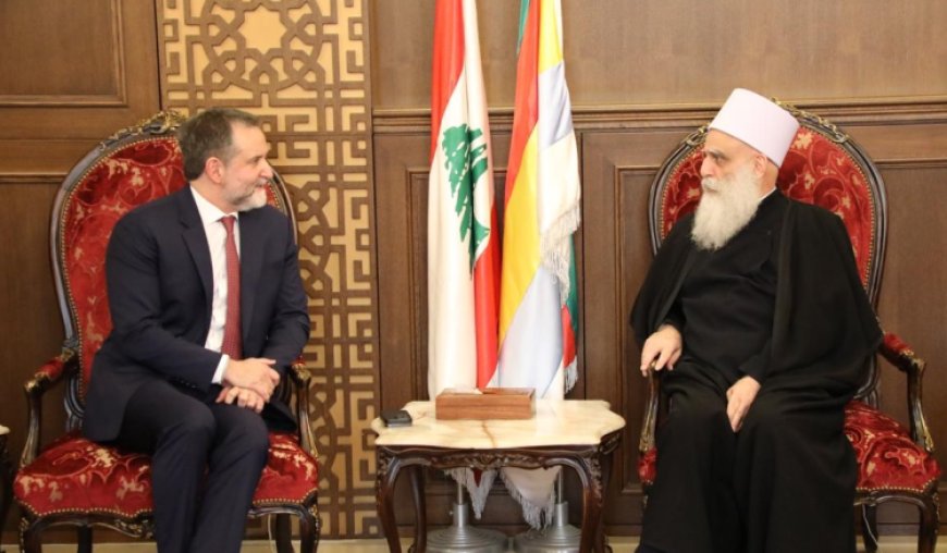 شيخ العقل اطمأن إلى صحة الشيخ الخطيب والتقى وفودا وشخصيات