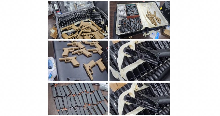 جمارك المطار ضبطت شحنة من 90 مسدسا مفككا في حقائب احد القادمين من فرنسا