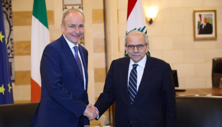 سلام بحث مع نظيره الأيرلندي الأوضاع في لبنان والعلاقات الثنائية بين البلدين