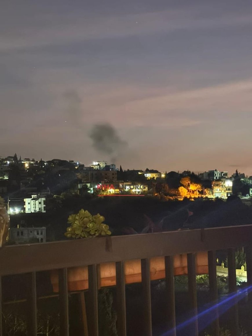 بين بليدا والطيبة.. قنابل وغارة