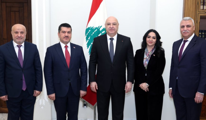 موفد رئيس الوزراء العراقي من قصر بعبدا اكد استمرار الدعم للبنان