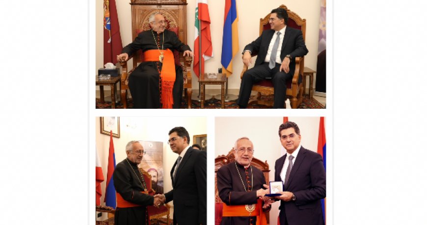 وزير الإعلام ممثلا رئيس الجمهورية زار البطريرك ميناسيان مهنئا بالميلاد: أطلعته على جهود الحكومة في العهد الرئاسي الجديد
