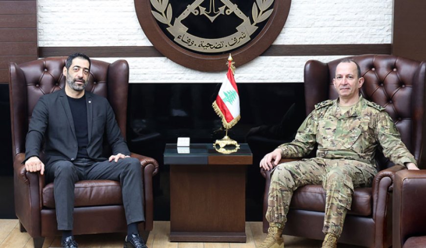 قائد الجيش استقبل حنكش