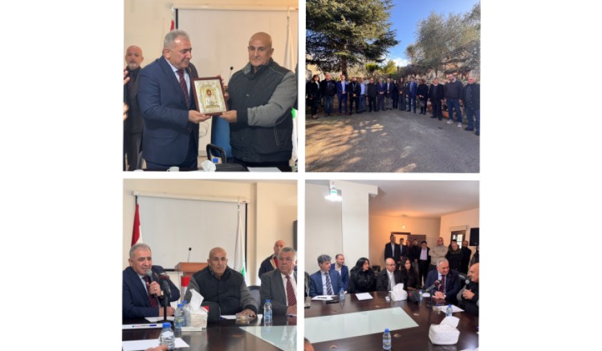 السفير الاسعد يزور العيشية على رأس وفد ويهنئ المجلس البلدي بمناسبة الاعياد