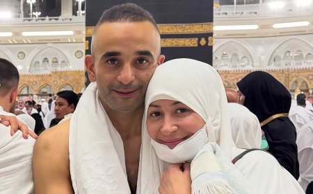منة شلبي وزوجها يؤدّيان العمرة مع بداية عام 2026