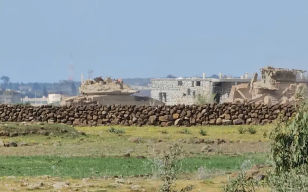 القوات الاسرائيلية تتوغل شمال القنيطرة