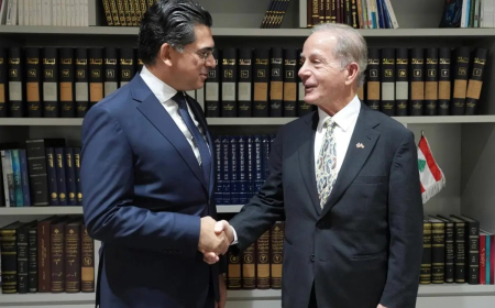 لقاء بين مرقص والسفير الاميركي عرض إصلاحات قانون الإعلام