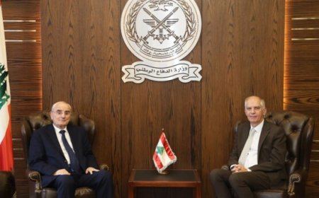 وزير الدفاع بحث مع السفير الفرنسي التحضيرات الجارية لمؤتمر باريس لدعم الجيش والتقى البعريني