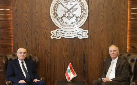 منسى عرض مع السفير الفرنسي التحضيرات لمؤتمر باريس والتقى البعريني