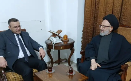 العلامة فضل الله استقبل منير الربيع : نحتاج لجرعات من الوحدة الوطنية