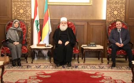 شيخ العقل تلقى دعوة الى افطار رمضاني من دريان وبحث في شؤون عامة مع زواره