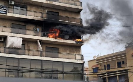 بالصور.. حريق في صربا