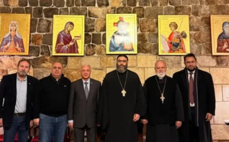 رئيس دير سيدة البلمند استقبل وفدا من جمعية الكشاف الوطني الارثوذكسي