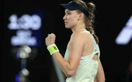 بالصور.. الكازاخستنية  إيلينا ريباكينا  بطلة استراليا بالتنس