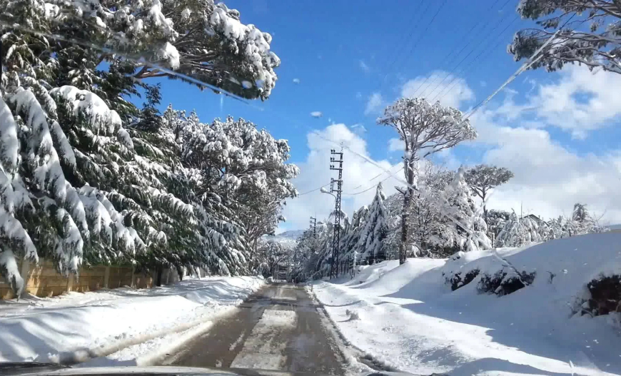 هذه الطرق مقطوعة بسبب تراكم الثلوج