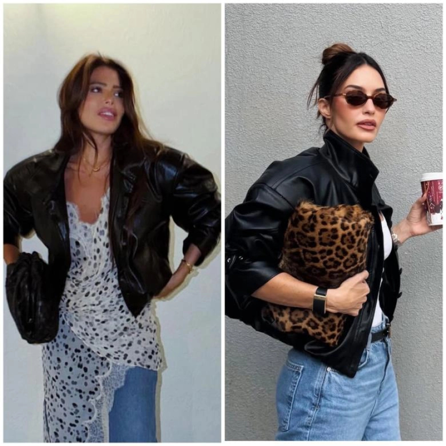 جاكيت الجلد  يتصدّر موضة 2026 ويطيح بالبومبر!