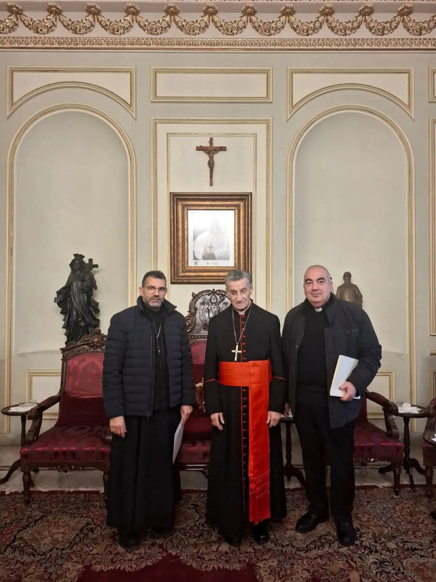 الراعي عرض مع الأمين العام للقاء الإسلامي - المسيحي موضوع التلاقي واستقبل راعي أبرشية أنطلياس المارونية والعكرا