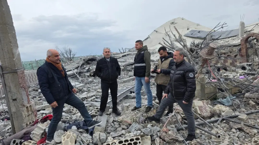 فرق مجلس الجنوب باشر بالكشف على أضرار العدوان في بلدة الخرايب