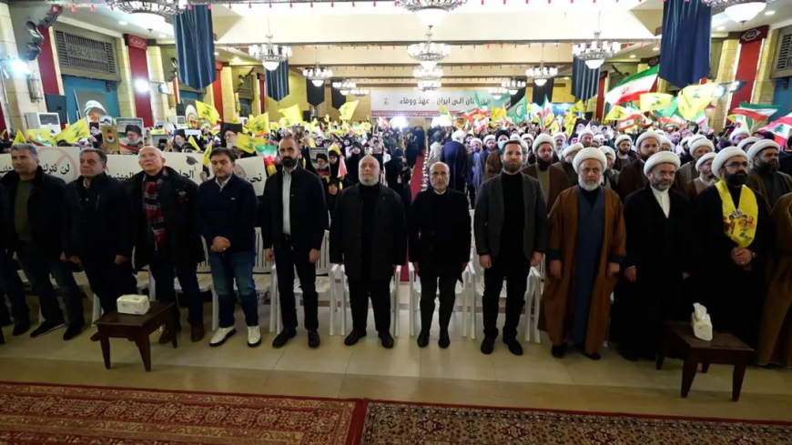 لقاء في النبطية نظمه "حزب الله" دعما للجمهورية الإسلامية وقائدها