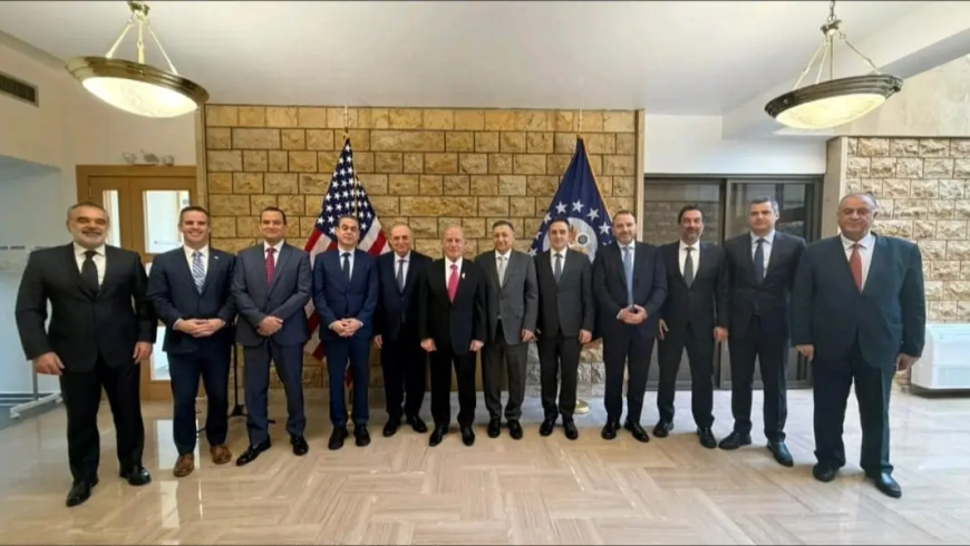 فريد البستاني لبى وأعضاء لجنة الإقتصاد دعوة السفير الأميركي الى فطور تكريمي لجاك ماكغي