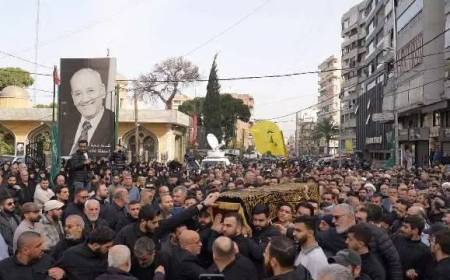 تشييع والد نصرالله في روضة الشهيدين