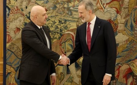 بالصور.. عون يلتقي العاهل الاسباني