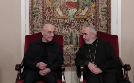 زيارة وغداء للوزير الحجار في دير مار يوحنا الصابغ-الخنشارة