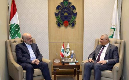 اللواء شقير يلتقي السفير الايراني مودعا