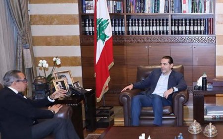 الحريري يلتقي السفير المصري