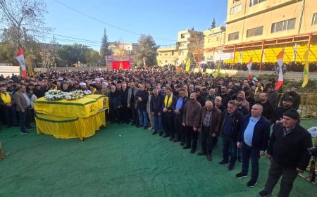 قبلان خلال تشييع في  بعلبك: الممانعة هي التي تحمي لبنان