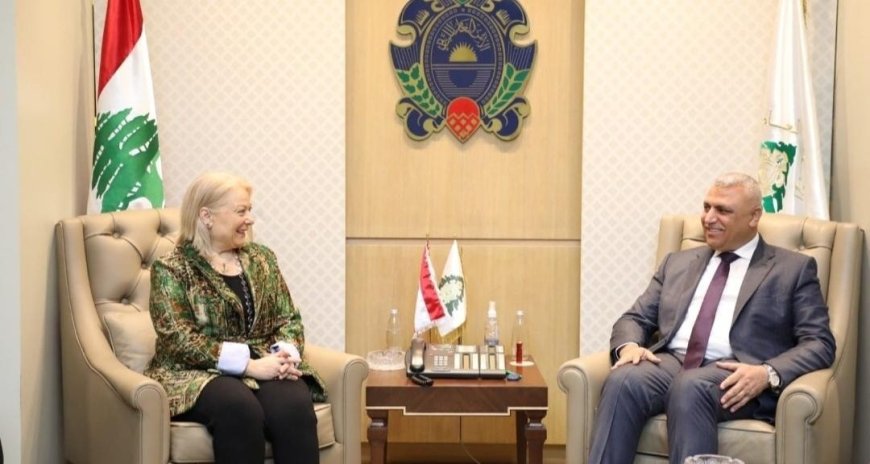 اللواء شقير يلتقي سفيرة اليونان